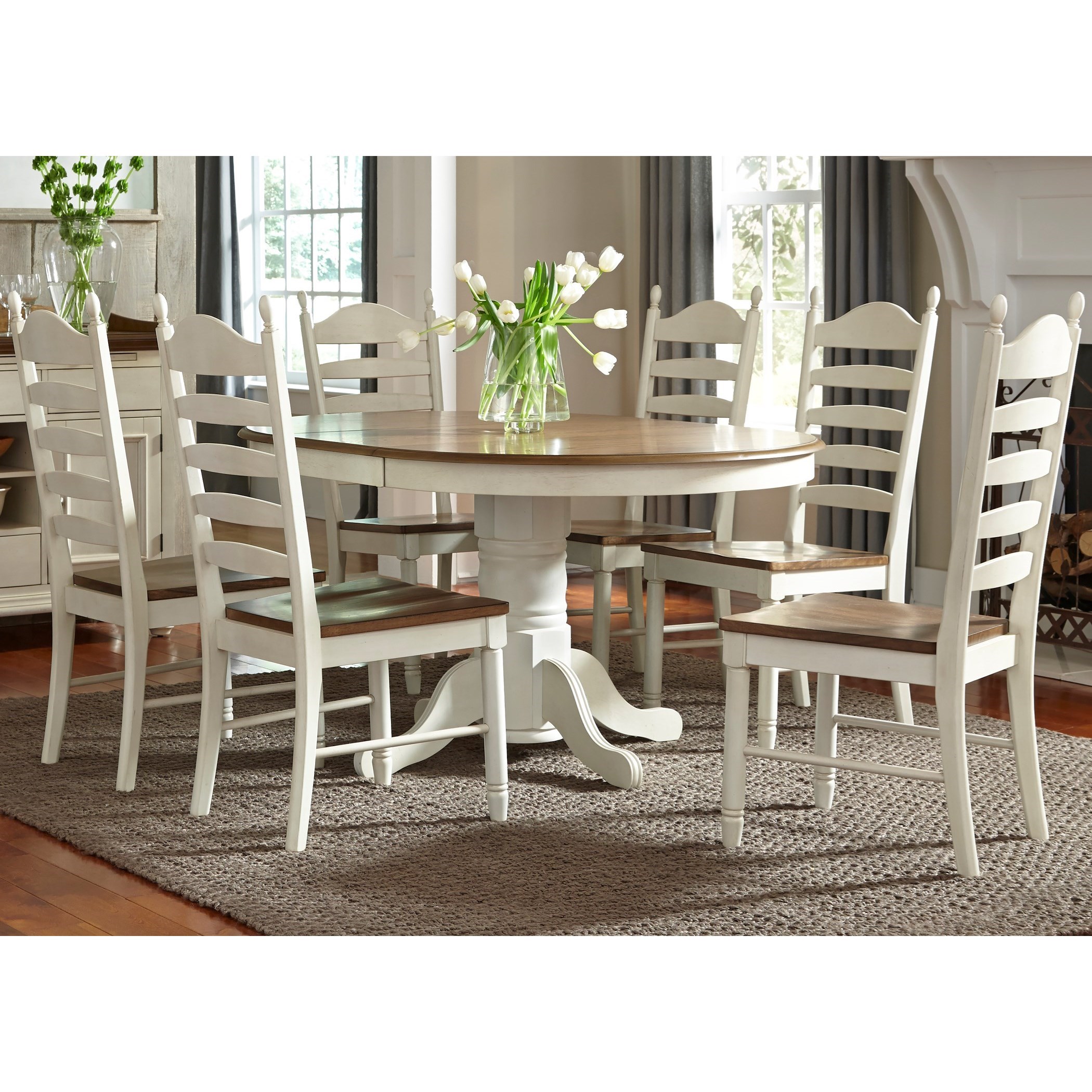 7 piece 2025 pedestal dining set